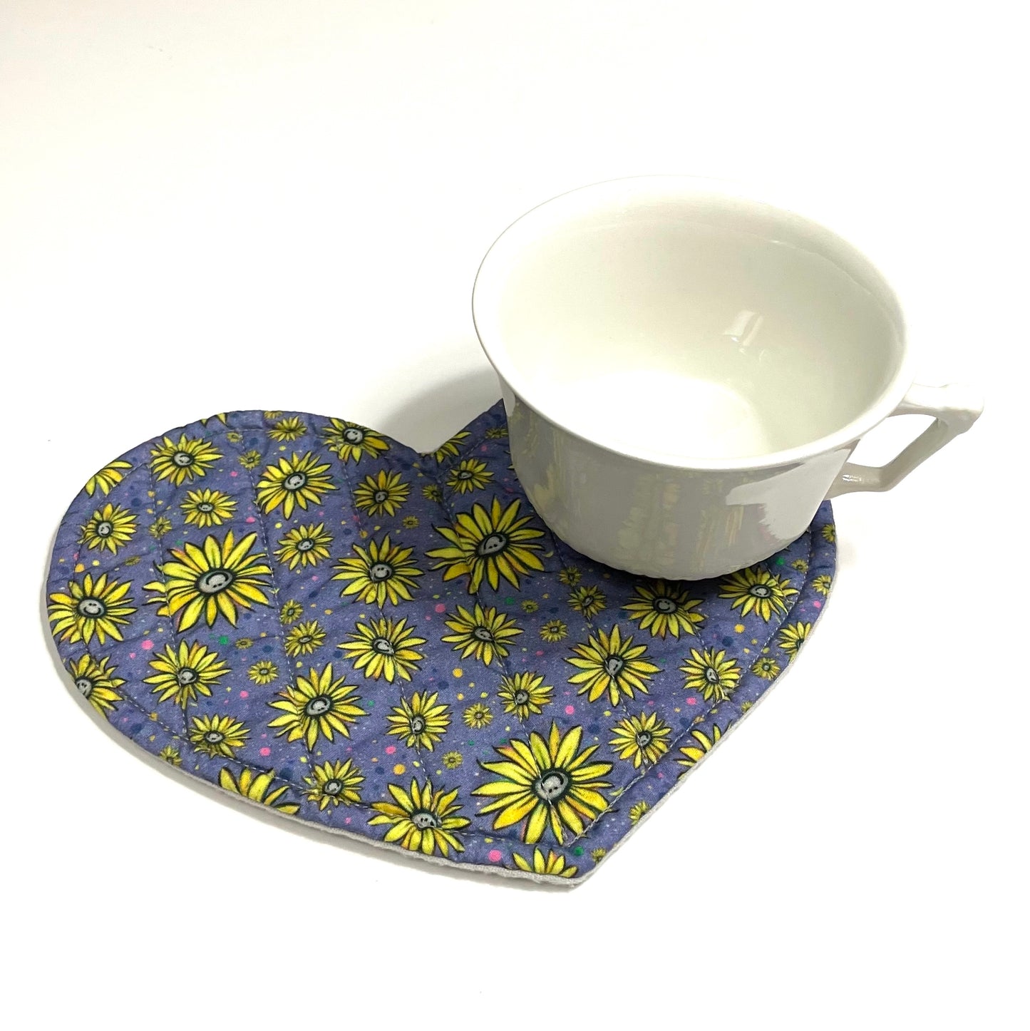 Mug Mat (Heart) "Smileflowers"