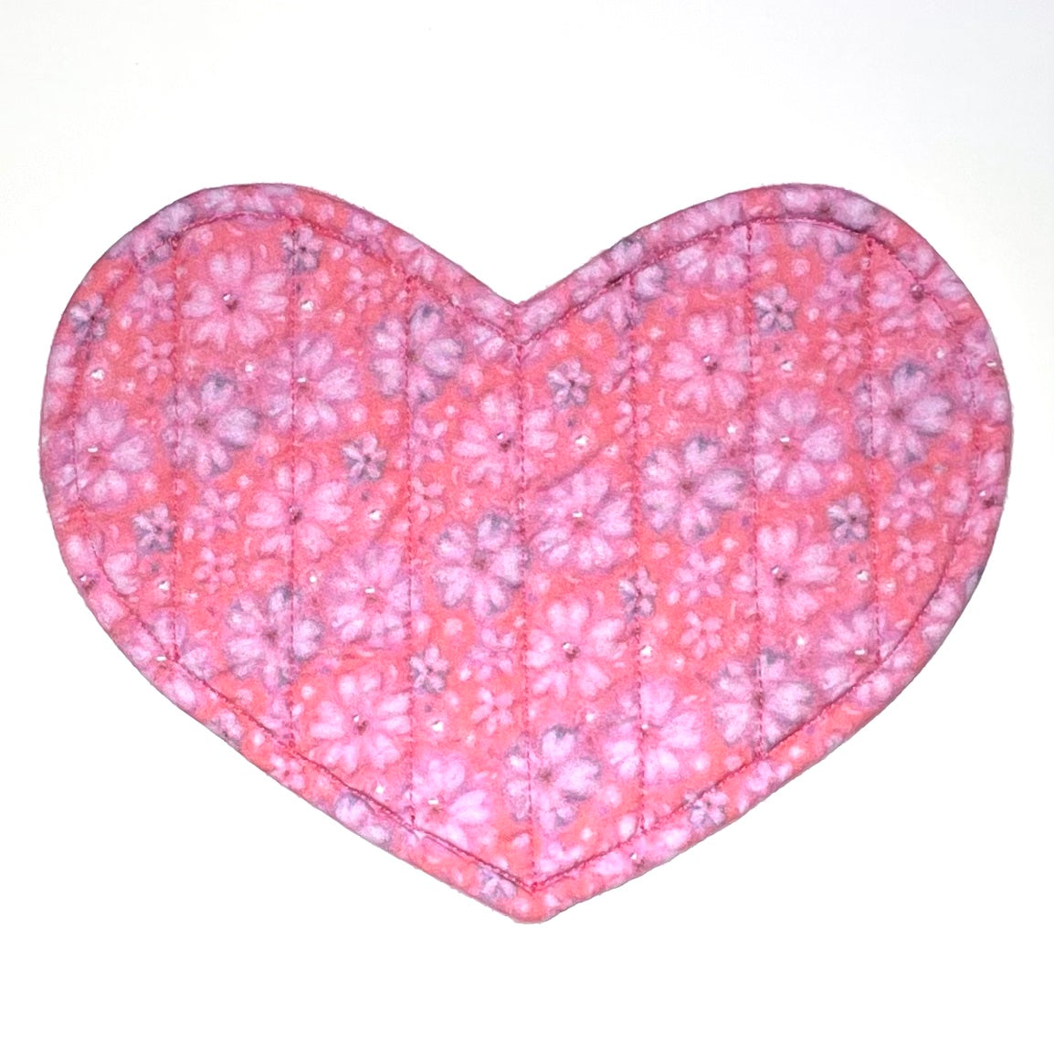 Mug Mat (Heart) "Dog Rose"