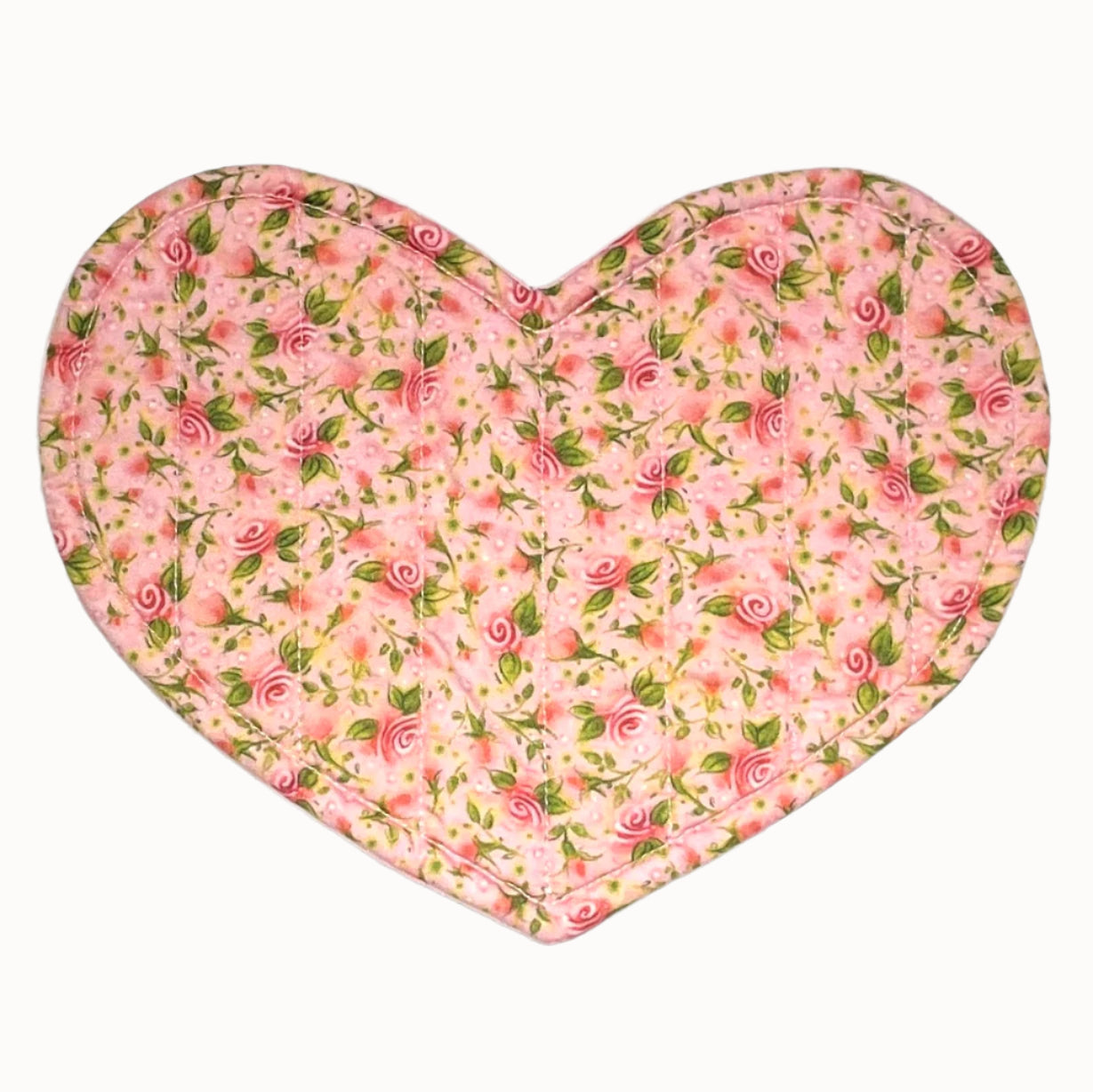 Mug Mat (Heart) "Tea Roses"