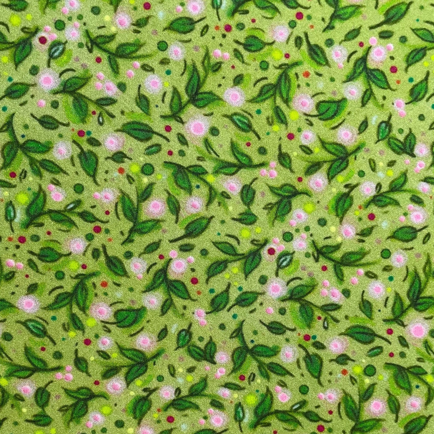 green leaves swatch