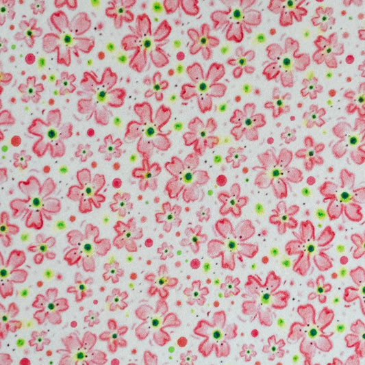 pink flowers swatch